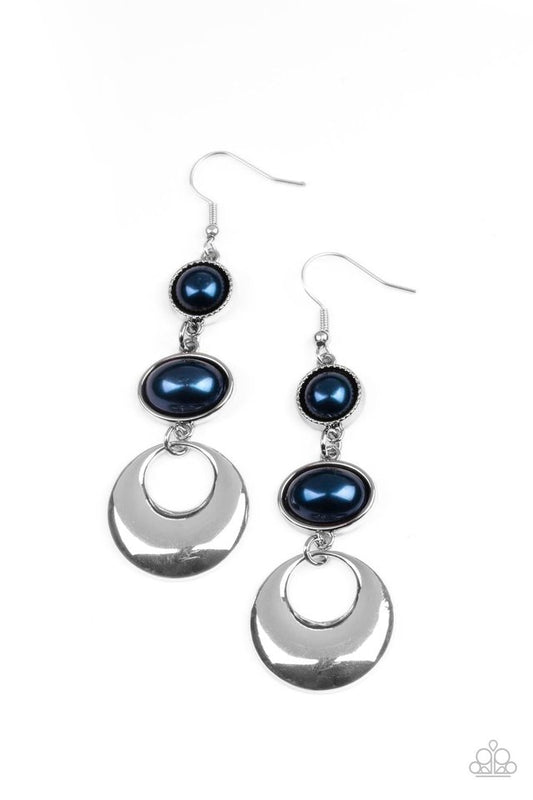 Bubbling To The Surface - Blue - Paparazzi Earring Image