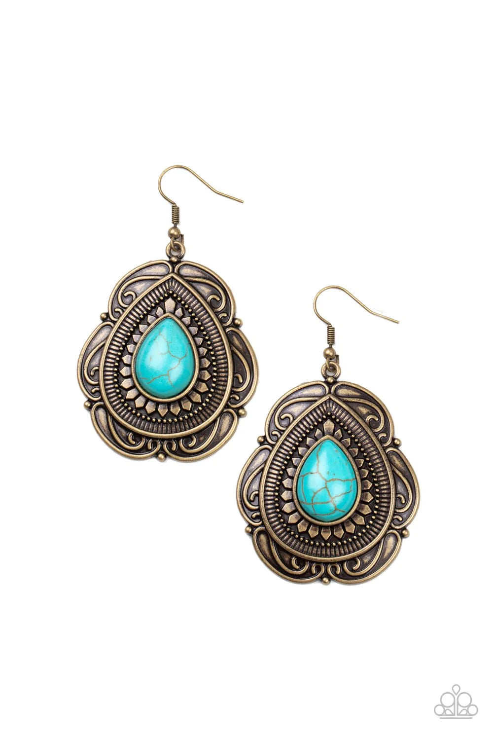 Paparazzi Earring ~ Southwestern Soul - Brass