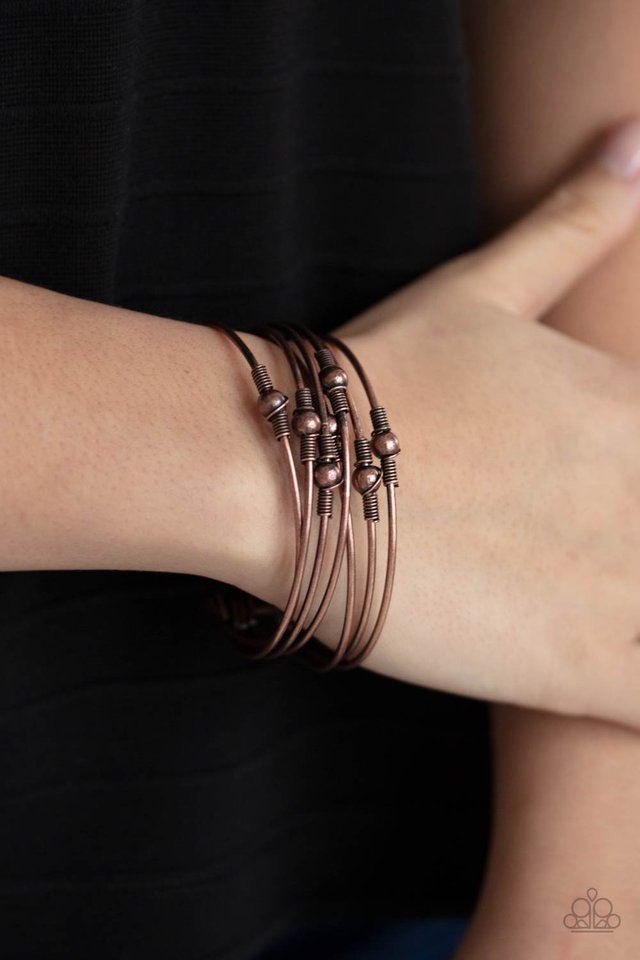 ​Industrial Intricacies - Copper - Paparazzi Bracelet Image