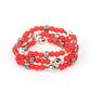 Here to STAYCATION - Red - Paparazzi Bracelet Image