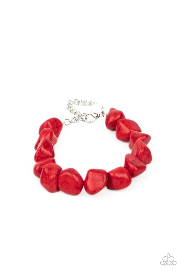 Prehistoric Paradise - Red - Paparazzi Bracelet Image