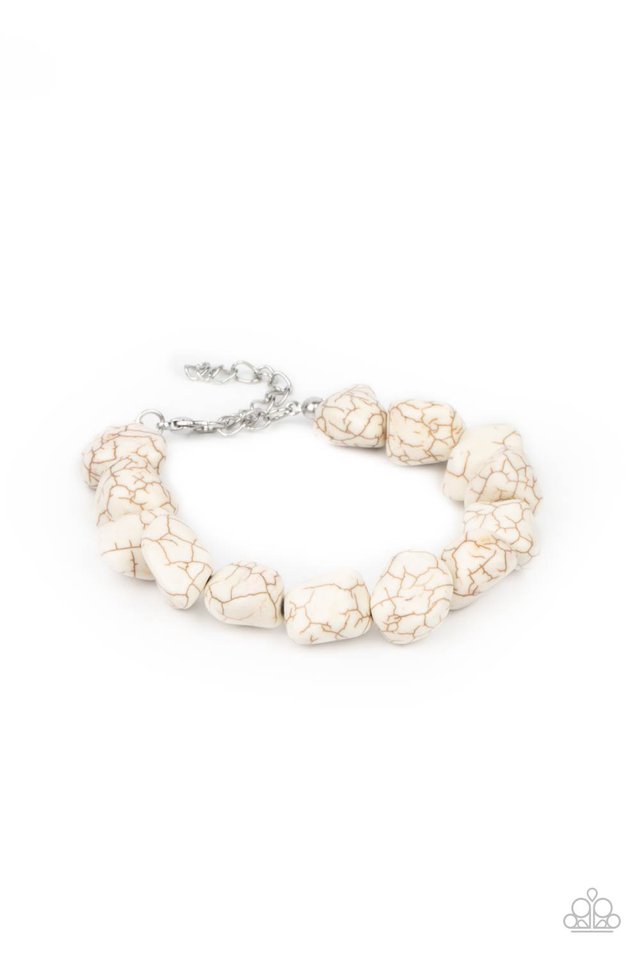 Prehistoric Paradise - White - Paparazzi Bracelet Image