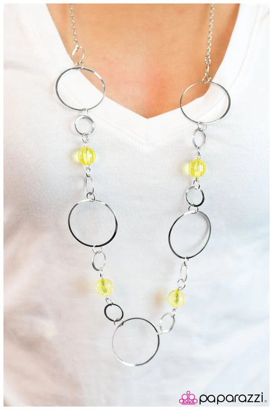 Paparazzi Necklace ~ Lets Start At the Very Beginning - Yellow