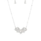 Deluxe Diadem - White - Paparazzi Necklace Image