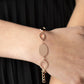 OVAL and Out - Rose Gold - Paparazzi Bracelet Image