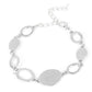 ​OVAL and Out - Silver - Paparazzi Bracelet Image