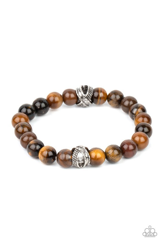 ZEN Commandments - Brown - Paparazzi Bracelet Image