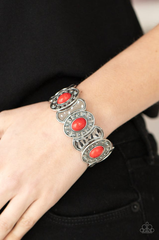 Desert Relic - Red - Paparazzi Bracelet Image