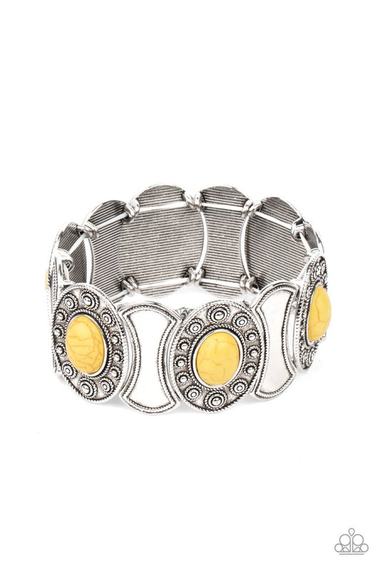 Desert Relic - Yellow - Paparazzi Bracelet Image