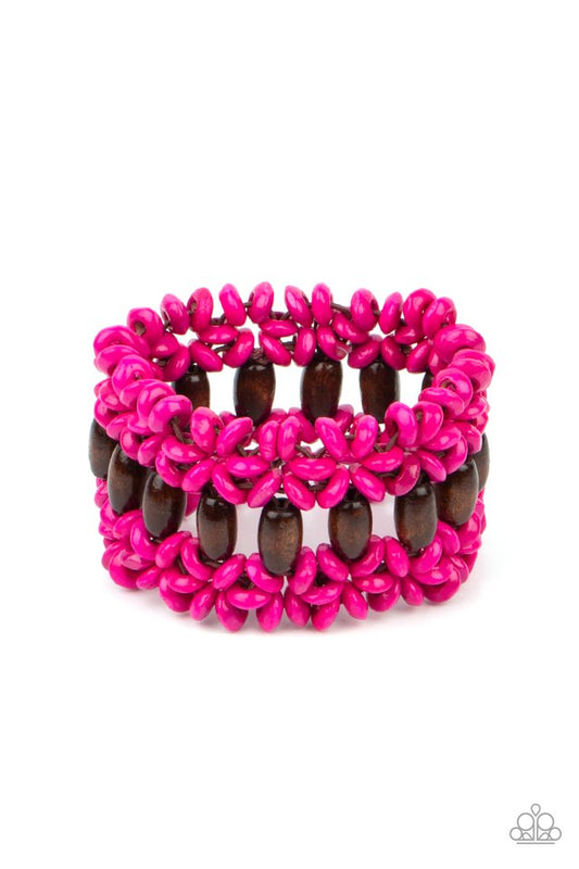 Bali Beach Retreat - Pink - Paparazzi Bracelet Image