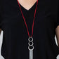 Industrial Conquest - Red - Paparazzi Necklace Image