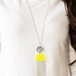 ​Color Me Neon - Yellow - Paparazzi Necklace Image