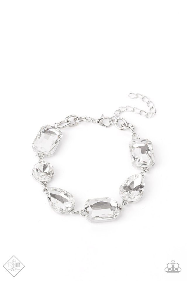 Cosmic Treasure Chest - White - Paparazzi Bracelet Image