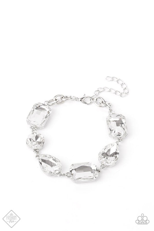 Cosmic Treasure Chest - White - Paparazzi Bracelet Image