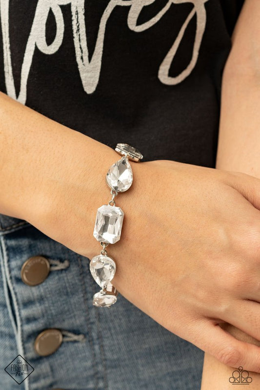 Cosmic Treasure Chest - White - Paparazzi Bracelet Image