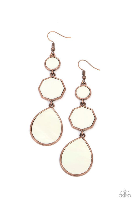 Progressively Posh - Copper - Paparazzi Earring Image