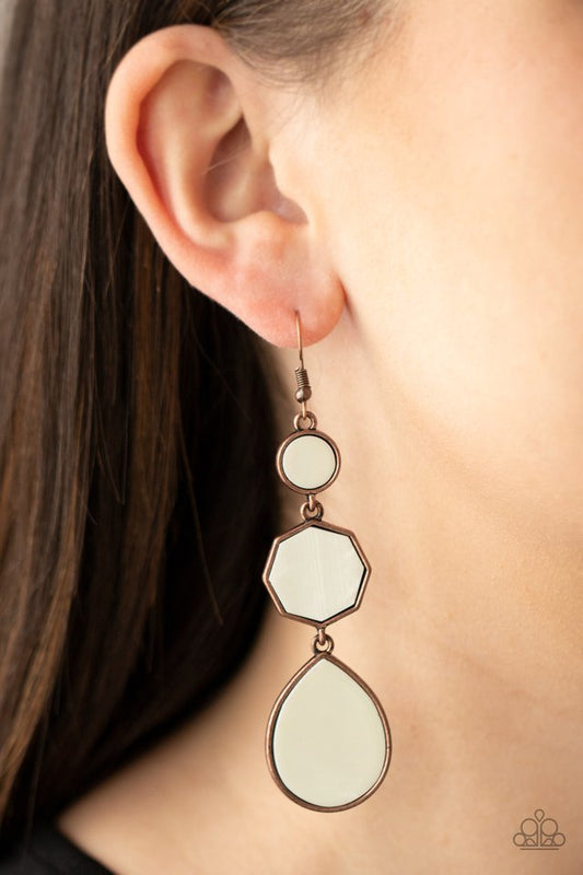 Progressively Posh - Copper - Paparazzi Earring Image