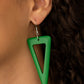 Bermuda Backpacker - Green - Paparazzi Earring Image