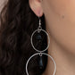 Cultured in Couture - Black - Paparazzi Earring Image