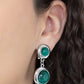 Subtle Smolder - Green - Paparazzi Earring Image
