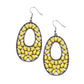 ​Beaded Shores - Yellow - Paparazzi Earring Image