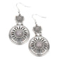 Temple of The Sun - Silver - Paparazzi Earring Image