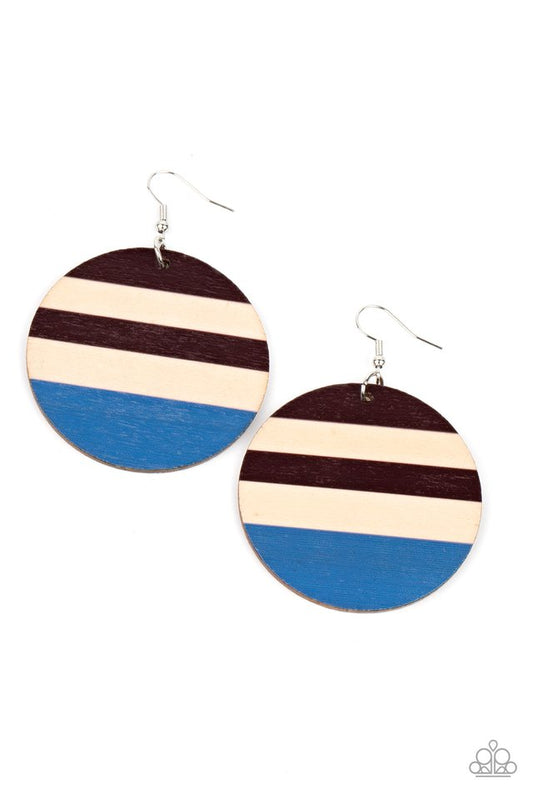 Yacht Party - Blue - Paparazzi Earring Image