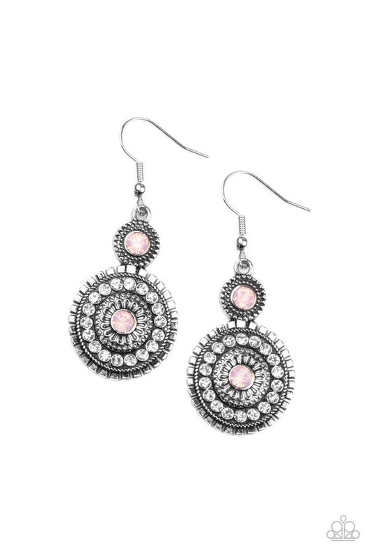 Opulent Outreach - Pink - Paparazzi Earring Image