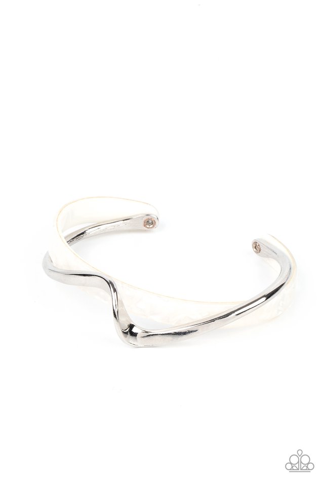 Craveable Curves - White - Paparazzi Bracelet Image