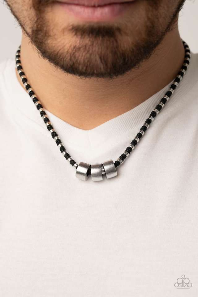 ​Pull The Ripcord - Black - Paparazzi Necklace Image