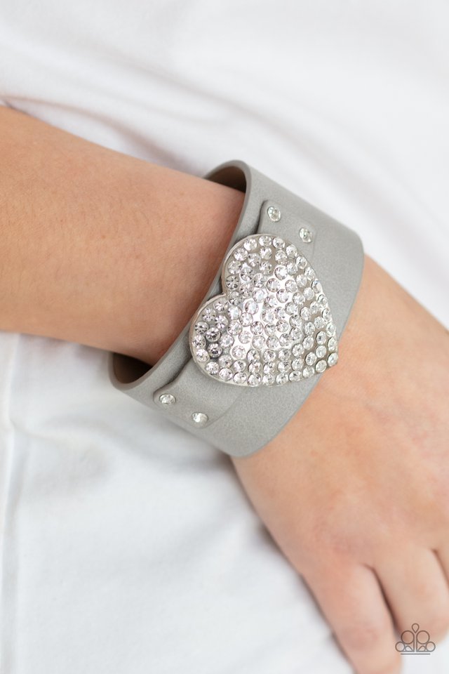 ​Flauntable Flirt - Silver - Paparazzi Bracelet Image
