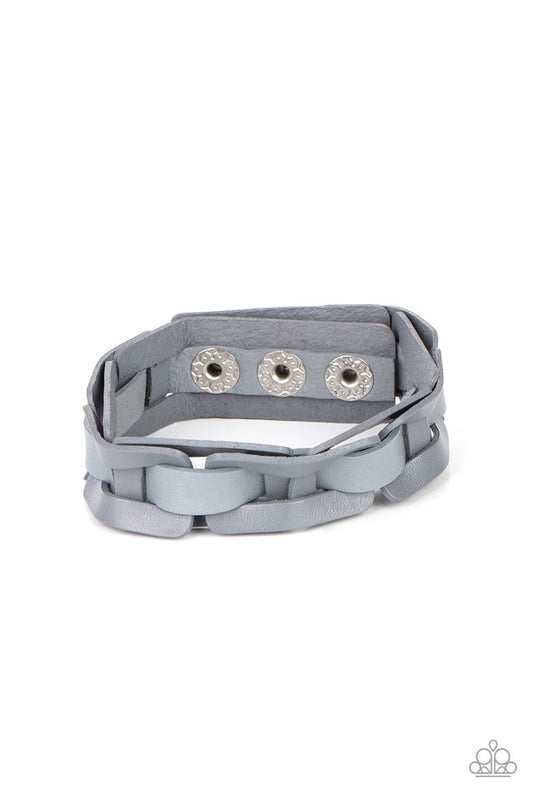 Garage Band Grunge - Silver - Paparazzi Bracelet Image