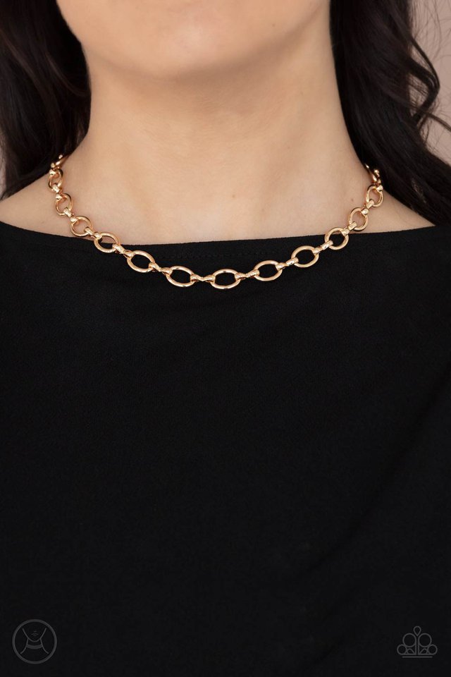 Craveable Couture​ - Gold - Paparazzi Necklace Image