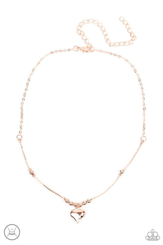 Casual Crush - Rose Gold - Paparazzi Necklace Image