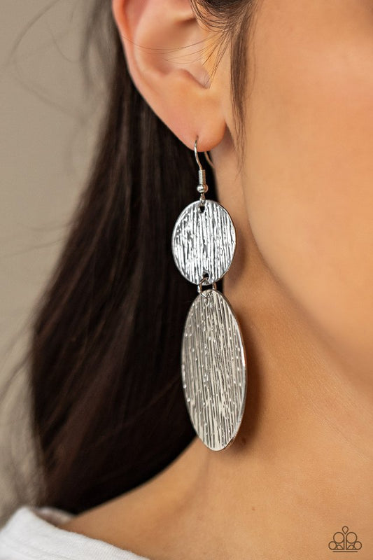 Status CYMBAL - Silver - Paparazzi Earring Image