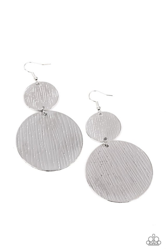 Status CYMBAL - Silver - Paparazzi Earring Image