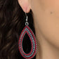 Tear Tracks - Red - Paparazzi Earring Image