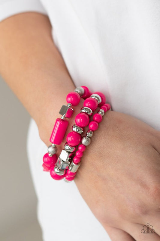 Perfectly Prismatic - Pink - Paparazzi Bracelet Image