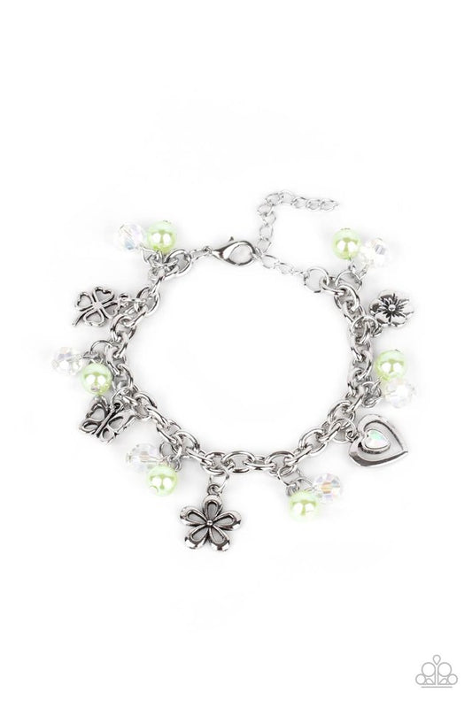 Retreat into Romance - Green - Paparazzi Bracelet Image