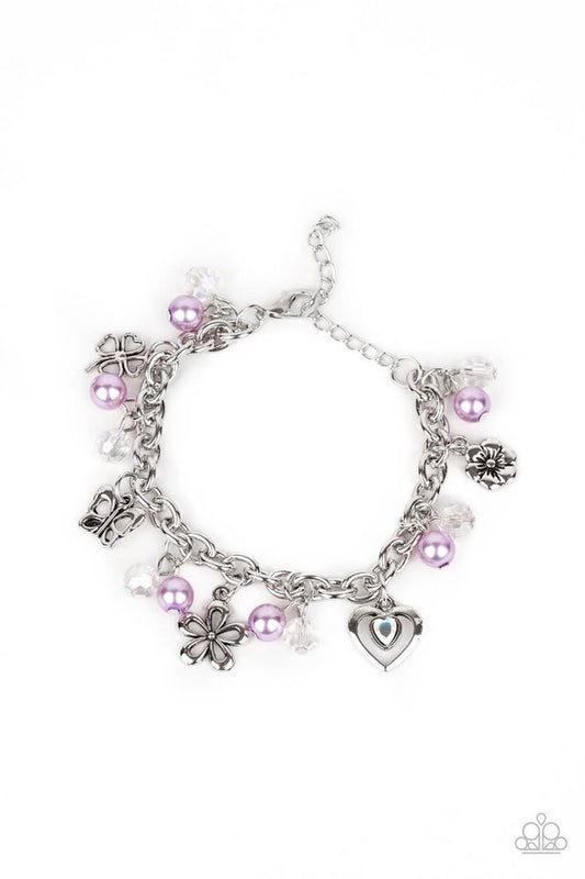 Retreat into Romance - Purple - Paparazzi Bracelet Image