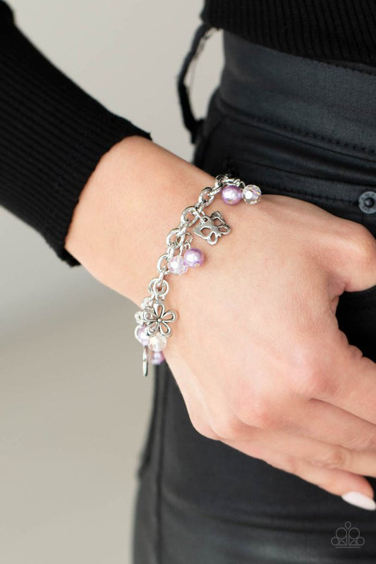 Retreat into Romance - Purple - Paparazzi Bracelet Image