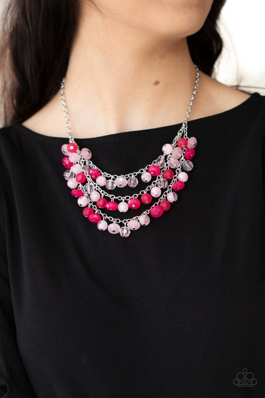 Fairytale Timelessness - Pink - Paparazzi Necklace Image