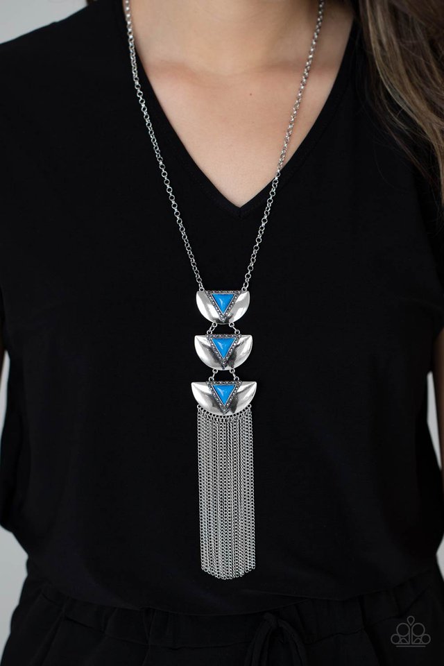 Gallery Expo - Blue - Paparazzi Necklace Image