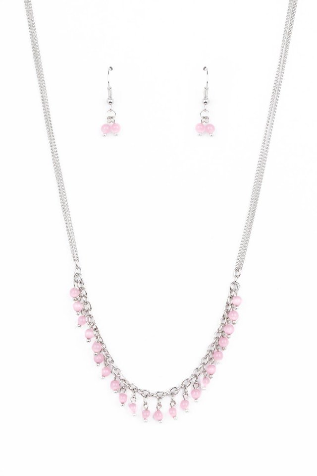 DEW a Double Take - Pink - Paparazzi Necklace Image