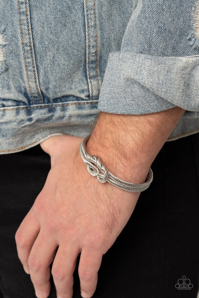 Nautical Grunge - Silver - Paparazzi Bracelet Image