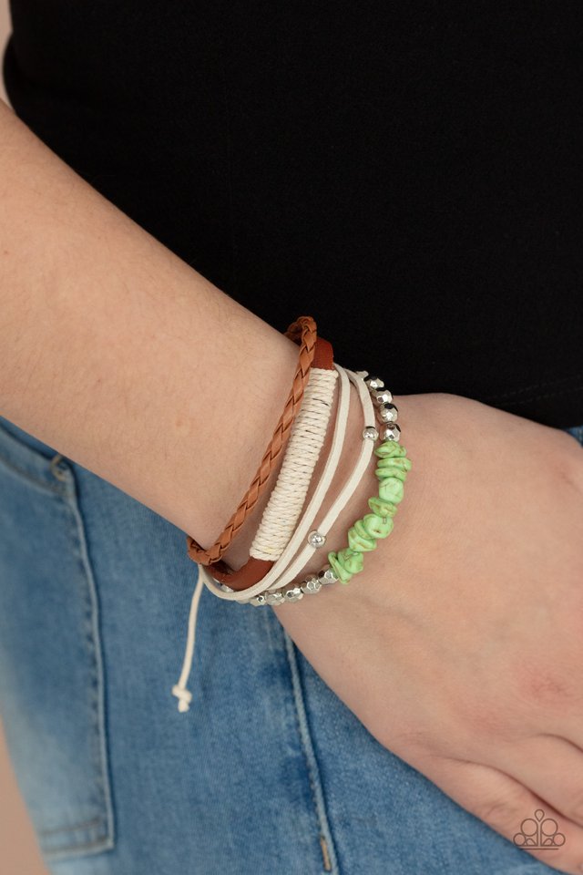 Keep At ROAM Temperature - Green - Paparazzi Bracelet Image