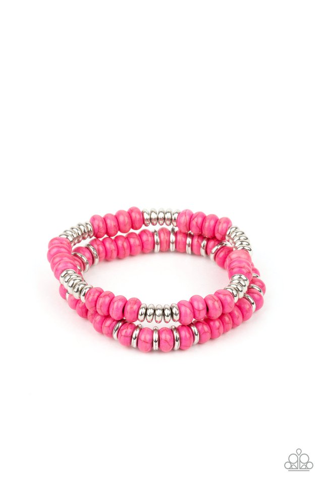 Desert Rainbow - Pink - Paparazzi Bracelet Image