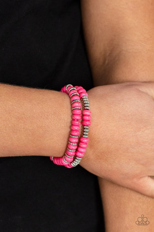 Desert Rainbow - Pink - Paparazzi Bracelet Image