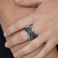 ​Classic Crossover - Black - Paparazzi Ring Image