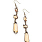 Sophisticated Smolder - Brass - Paparazzi Earring Image